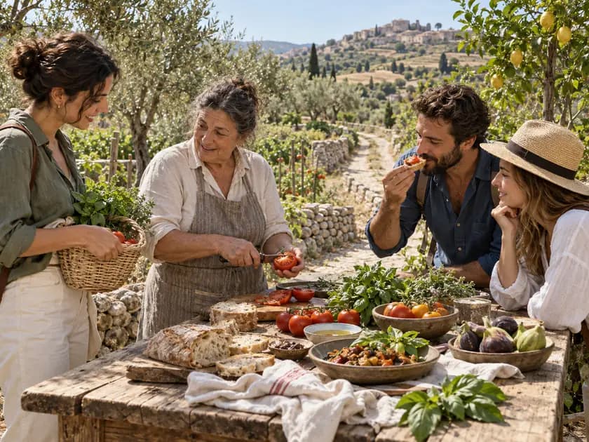 Concept visual of cooking with local produce